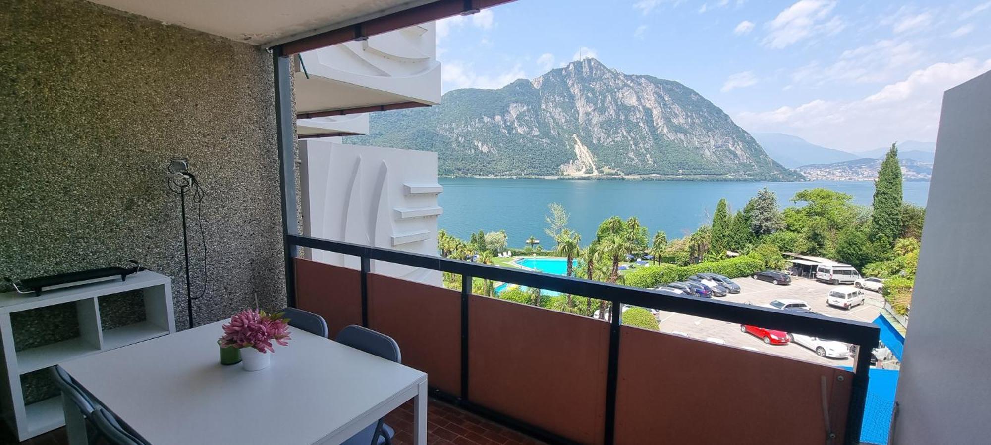 Bianca Apartment Bissone Luaran gambar