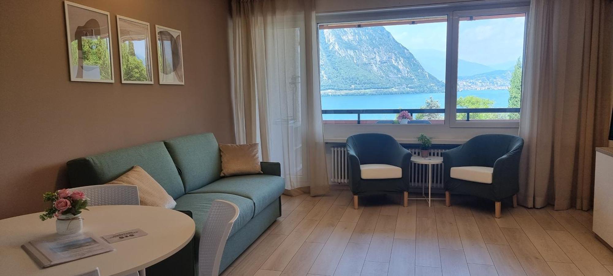 Bianca Apartment Bissone Luaran gambar